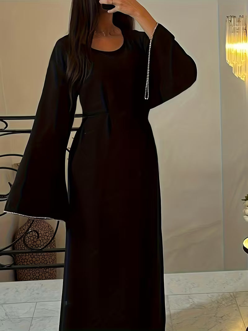 Kaftan entièrement noir